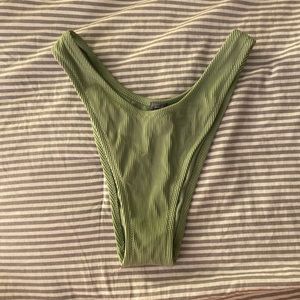 AERIE Super Cheeky High Cut Bikini Bottom